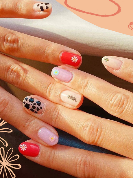 easy-nail-designs-for-girls-55 Modele ușoare de unghii pentru fete