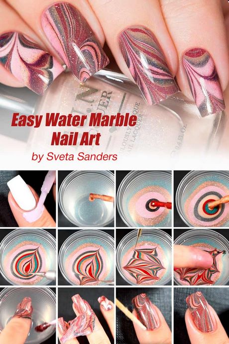 easy-water-marble-nails-06_12 Cuie de marmură cu apă ușoară