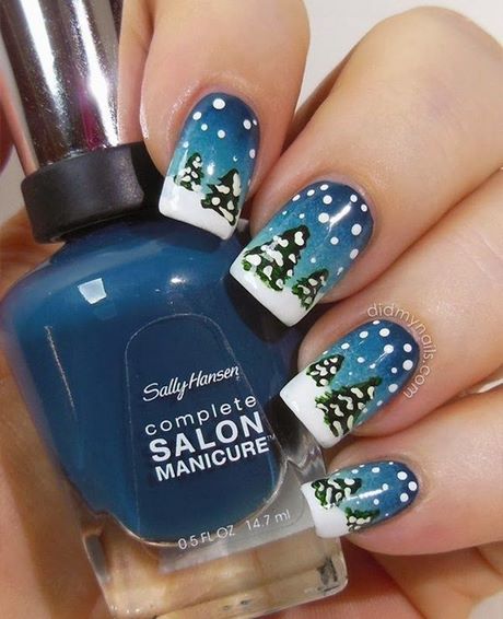 easy-winter-nail-ideas-19_11 Idei ușoare de unghii de iarnă