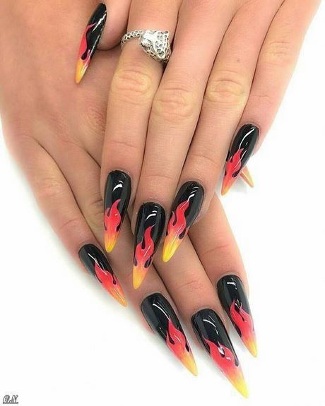 fire-nail-art-designs-41_16 Foc nail Art modele