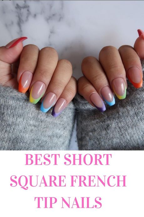 french-tip-nail-designs-for-short-nails-60_11 Franceză sfat modele de unghii pentru unghii scurte