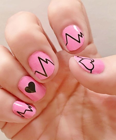 heartbeat-nail-design-91_15 Heartbeat nail design