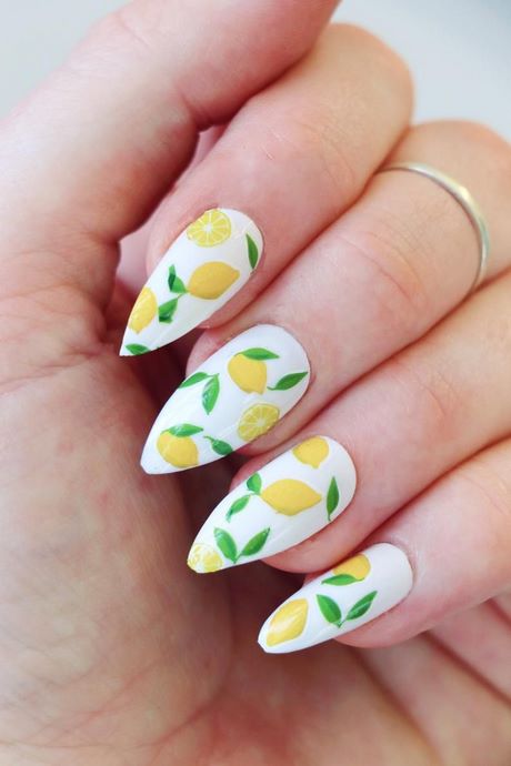 lemon-nail-art-designs-26_6 Lemon nail Art designs