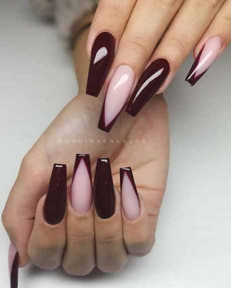 maroon-almond-acrylic-nails-79_11 Maro migdale acrilice cuie