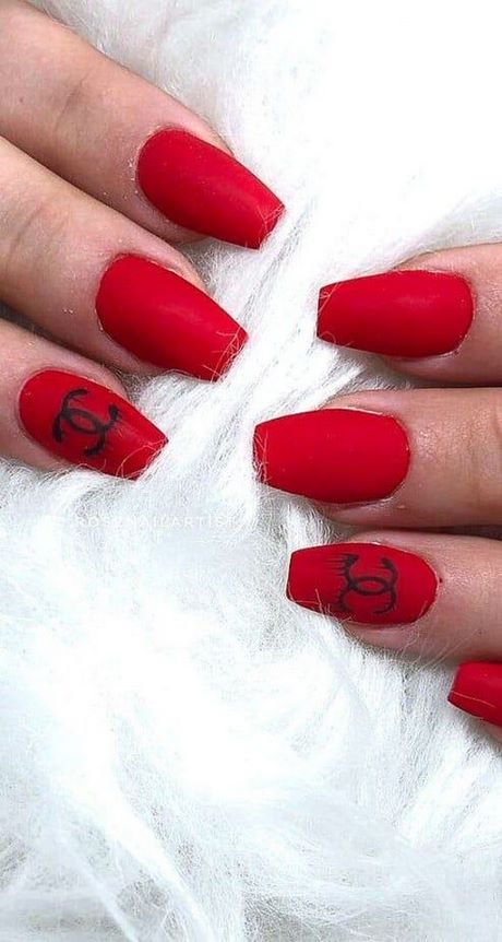 matte-red-acrylic-nails-coffin-22_6 Mată roșu cuie acrilice sicriu