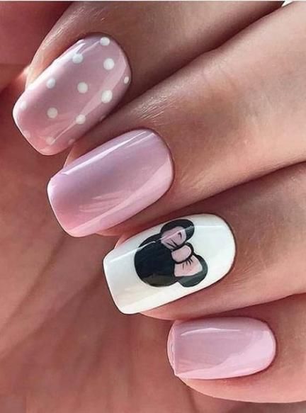 Mickey design nails