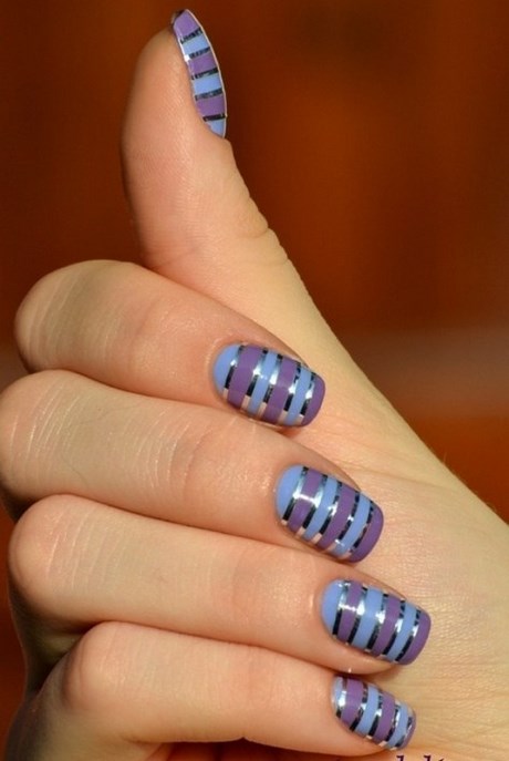 nail-art-design-using-tape-67_12 Nail art design folosind bandă