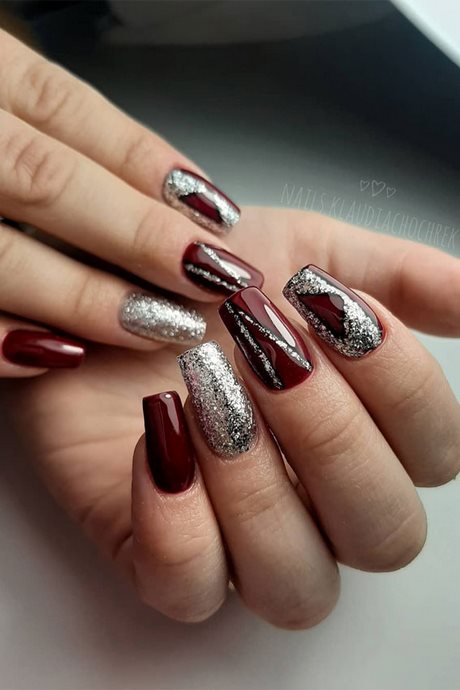 nail-art-designs-red-and-silver-86_2 Nail art designs roșu și argintiu