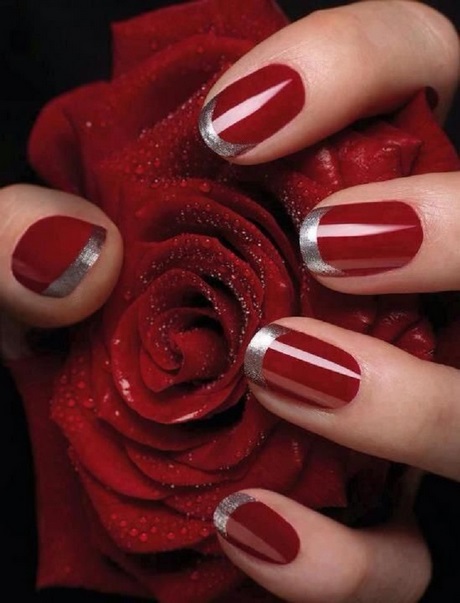 nail-art-designs-red-and-silver-86_8 Nail art designs roșu și argintiu
