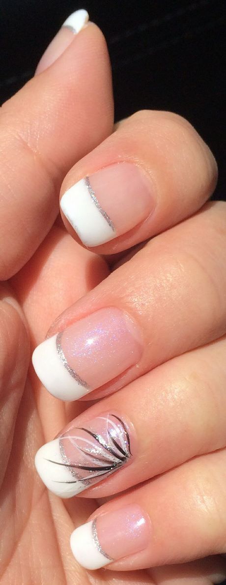 nail-art-designs-white-tips-86_12 Nail Art modele sfaturi alb