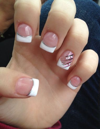 nail-art-designs-white-tips-86_13 Nail Art modele sfaturi alb