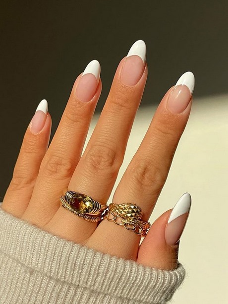 nail-art-designs-white-tips-86_8 Nail Art modele sfaturi alb