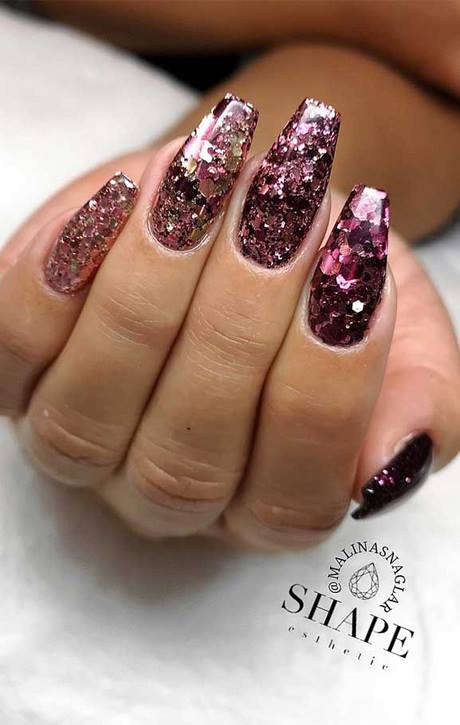 nail-art-ideas-glitter-42_5 Idei de unghii sclipici