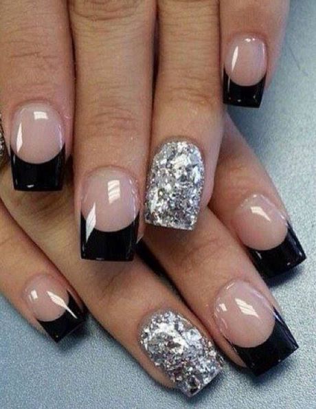 nail-designs-black-tips-13_18 Modele de unghii sfaturi negre