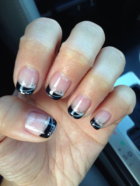 nail-designs-black-tips-13_6 Modele de unghii sfaturi negre