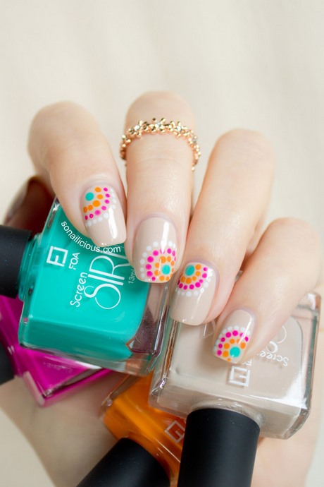 nail-designs-for-summer-easy-08_12 Modele de unghii pentru vara ușor