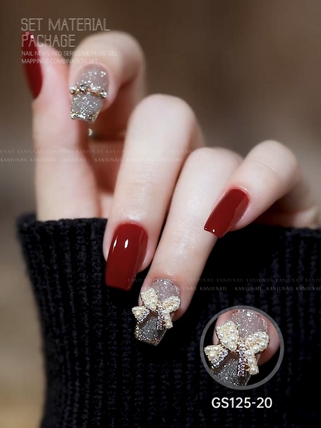 nail-designs-with-bows-and-diamonds-97_15 Modele de unghii cu arcuri și diamante