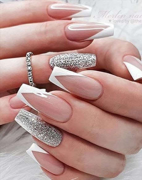 nail-designs-with-silver-glitter-34_10 Modele de unghii cu sclipici de argint