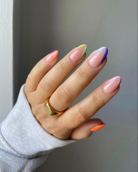 neon-french-tip-nail-designs-94_13 Neon Franceză sfat modele de unghii