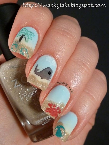 ocean-themed-nail-art-85_4 Ocean tematice nail art