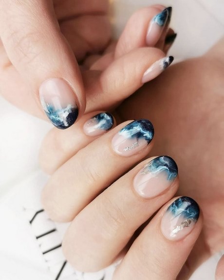 ocean-themed-nail-art-85_5 Ocean tematice nail art