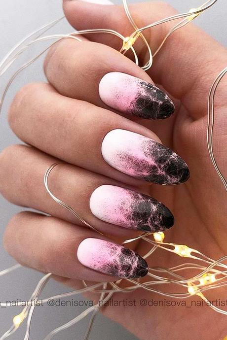 pink-and-white-ombre-nails-with-rhinestones-49_4 Roz și unghii ombre albe cu pietre