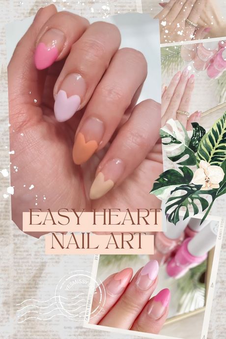 pink-heart-nails-60 Unghii de inimă roz
