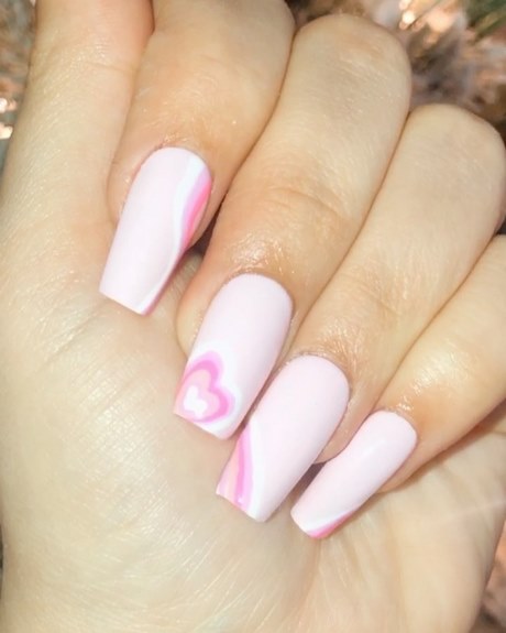 pink-heart-nails-60_12 Unghii de inimă roz