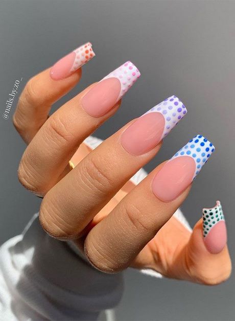 Polka Dot cuie acrilice