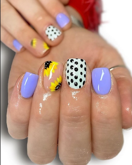 polka-dot-gel-nail-designs-57 Polka Dot gel modele de unghii