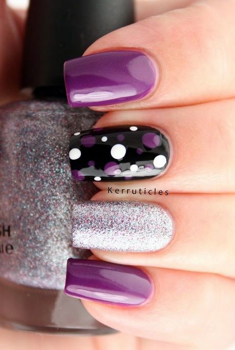 polka-dot-gel-nail-designs-57_13 Polka Dot gel modele de unghii