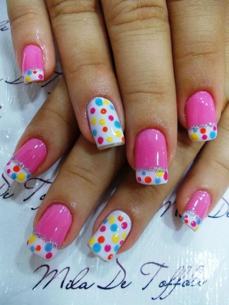 polka-dot-gel-nail-designs-57_3 Polka Dot gel modele de unghii
