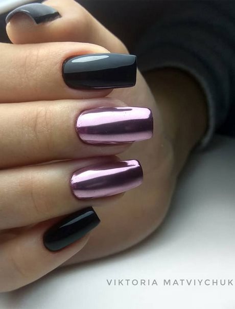 purple-and-black-nail-design-41_11 Design de unghii violet și negru
