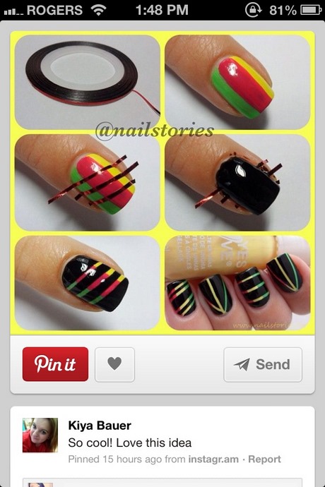 rasta-colored-nail-designs-90_2 Modele de unghii colorate Rasta