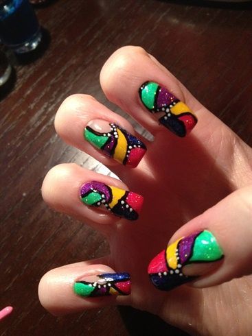 rasta-colored-nail-designs-90_8 Modele de unghii colorate Rasta