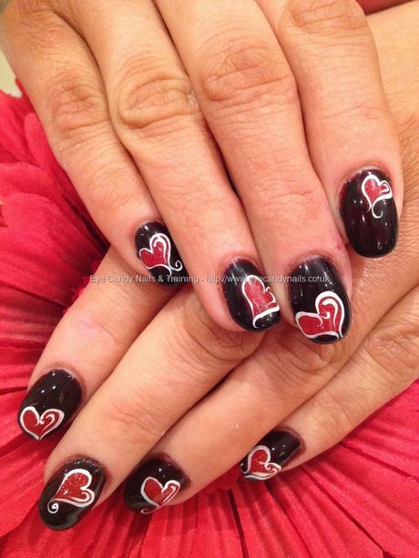 red-and-black-gel-nail-designs-16_9 Modele de unghii cu gel roșu și negru