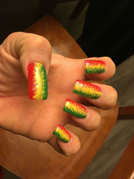 reggae-nail-art-design-16_17 Reggae nail art design