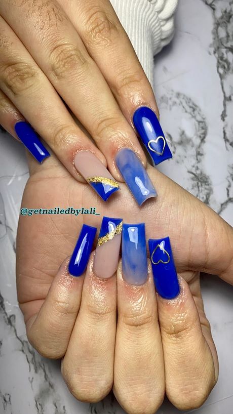royal-blue-acrylic-nails-for-prom-60_12 Royal unghii acrilice albastru pentru bal