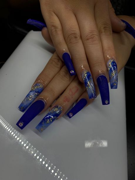 royal-blue-acrylic-nails-for-prom-60_7 Royal unghii acrilice albastru pentru bal