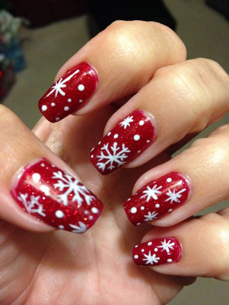 shellac-christmas-nail-designs-71_2 Shellac Crăciun modele de unghii