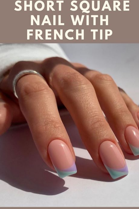 short-nail-french-tip-designs-98_6 Scurt unghii franceză sfat modele