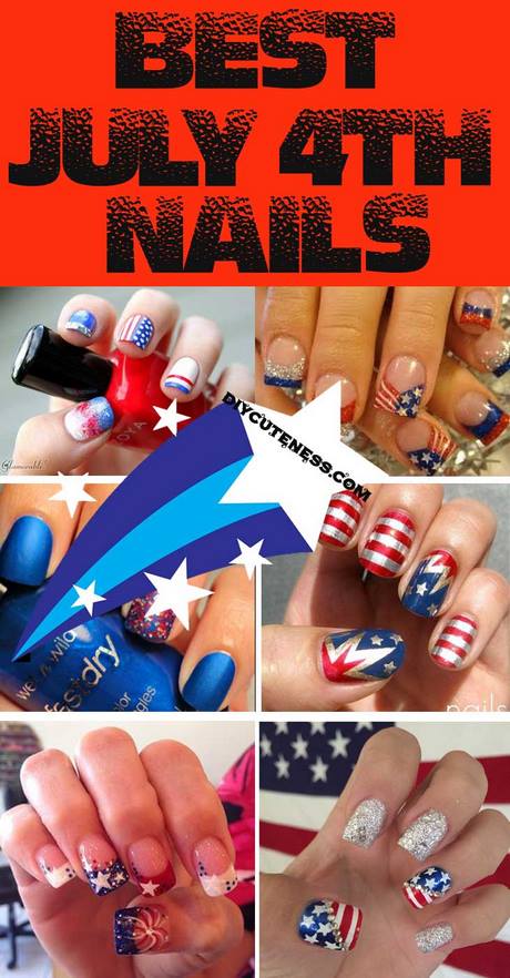 simple-4th-of-july-nail-designs-09_6 Modele simple de unghii 4 iulie