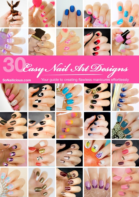 simple-easy-nail-art-at-home-90_2 Simplu ușor de unghii la domiciliu