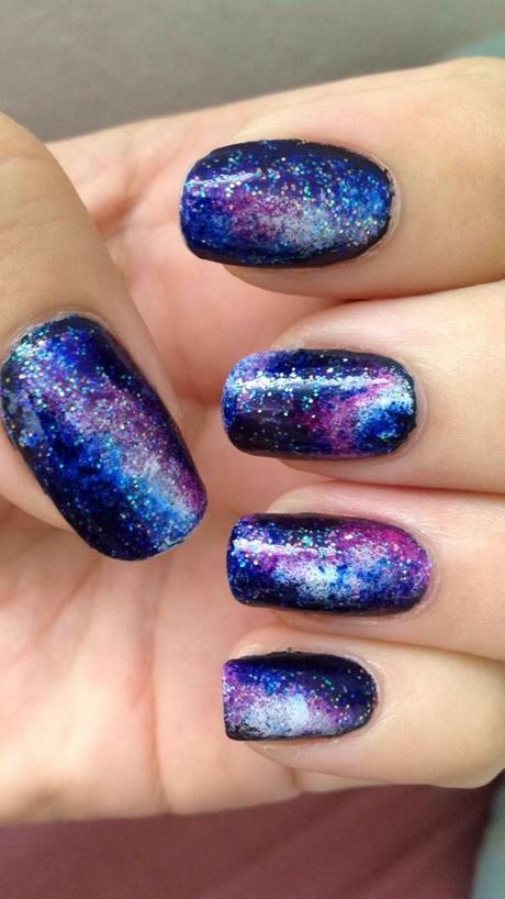 simple-galaxy-nails-87_12 Unghii simple galaxy