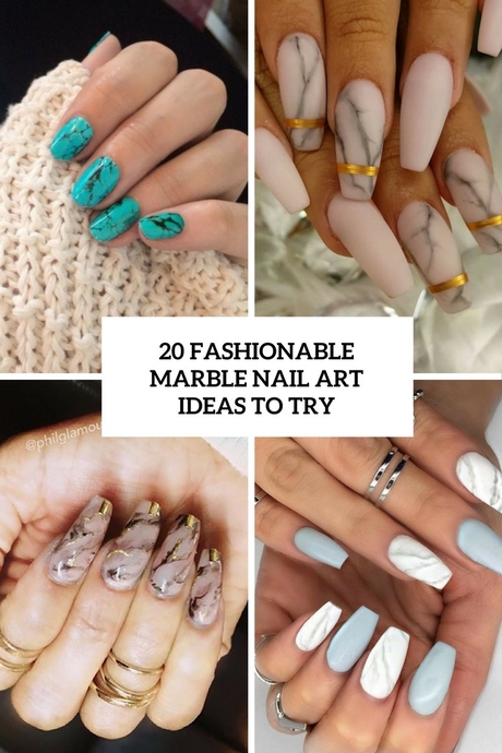 simple-marble-nail-art-02_15 Simplu marmura nail art