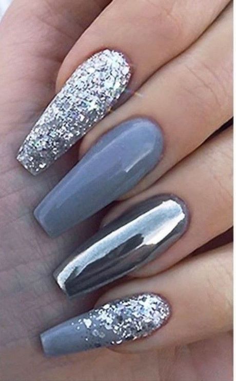 simple-silver-nail-designs-39_4 Modele simple de unghii de argint