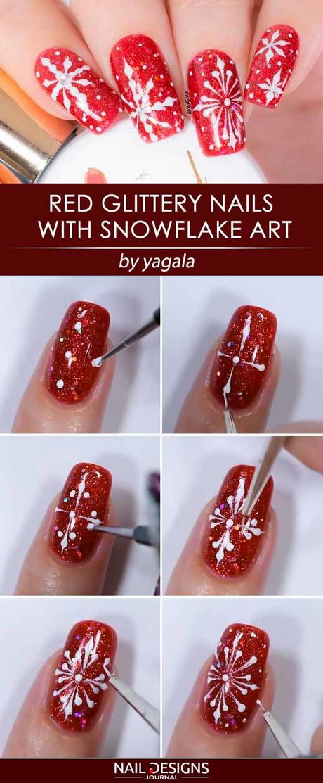 snowflake-acrylic-nail-designs-89_17 Snowflake modele de unghii acrilice