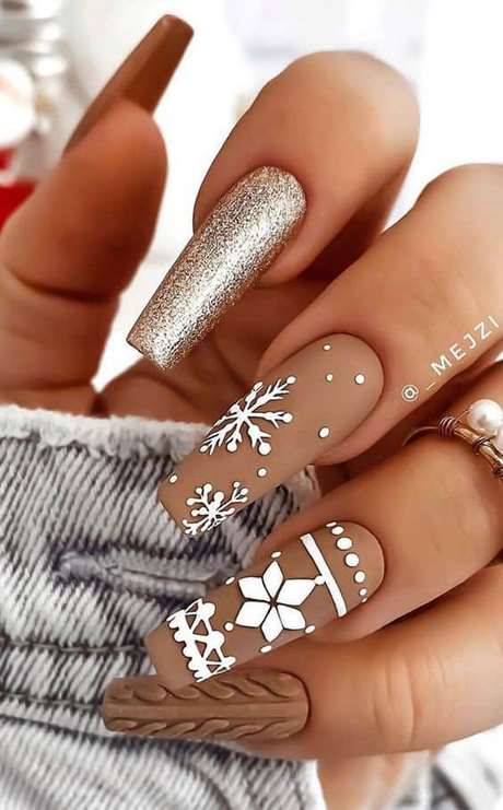 snowflake-acrylic-nail-designs-89_7 Snowflake modele de unghii acrilice