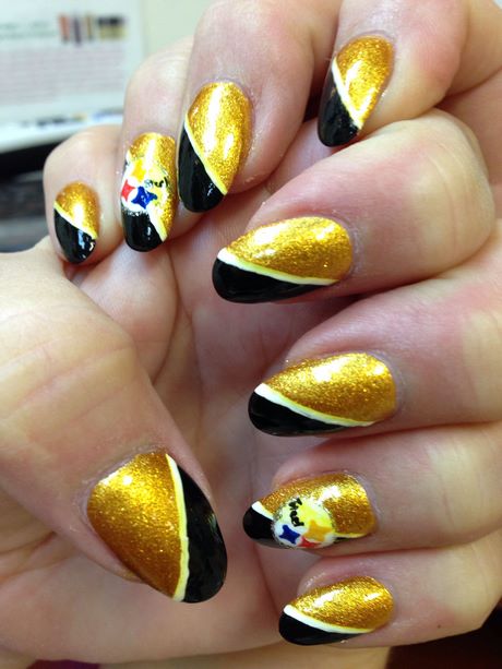 steelers-nail-art-designs-31_16 Steelers nail Art modele
