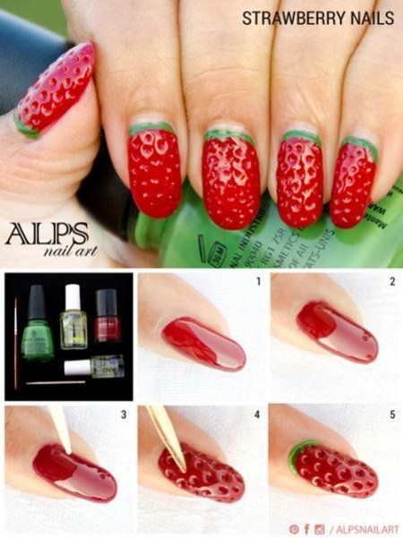 strawberry-nail-art-design-93_5 Strawberry nail art design
